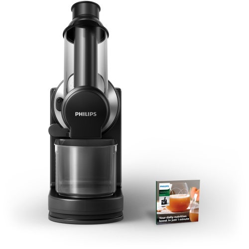 Philips Viva Collection HR1889/70 Masticating juicer, 150W, Black/Silver - Image 2