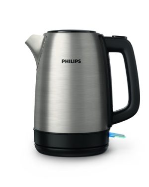 Philips Daily Collection HD9350/90 Electric Kettle, 1.7 L, 2200 W, Silver/Black