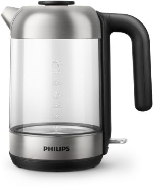 Philips 5000 Series HD9339/80 Electric Kettle, 1.7 L, 2200 W, Silver/Black