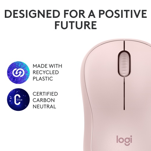Logitech M240 Silent Wireless Mouse, Bluetooth, Rose - Image 8