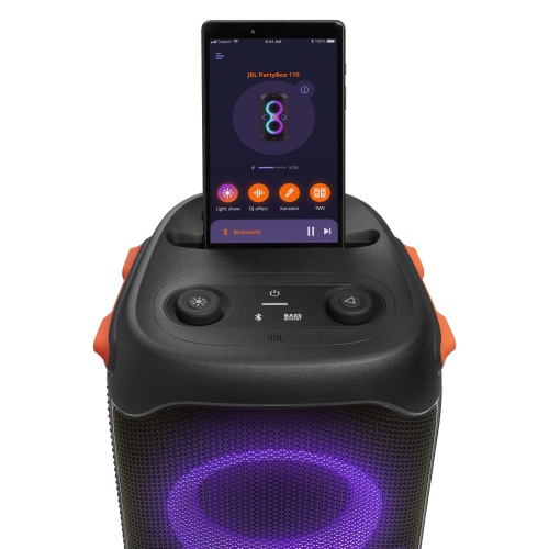 JBL PartyBox 110 Portable Party Speaker, Wireless, Bluetooth, Black - Image 5