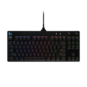 Logitech G PRO Wired Mechanical Gaming Keyboard, Tenkeyless, GX Blue clicky, US INT, Black