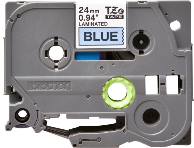 Brother TZe-551 (TZe551) Laminated Labelling Tape Cassette, Black on Blue 24mm, 8m - Image 3