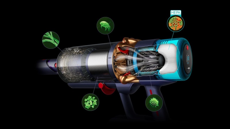 Dyson Gen5 Detect Absolute Cordless vacuum cleaner, Midnight Blue/Copper - Image 5