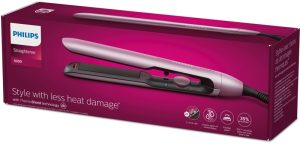 Philips 5000 Series BHS530/00 Hair Straightener, Metallic Pink