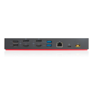 Lenovo ThinkPad 40AF0135EU Hybrid USB-C/USB-A Docking Station, Wired, Black