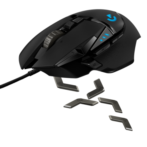 Logitech G502 HERO Wired Gaming Mouse, USB Type-A, Optical, 25600 DPI, Black - Image 5