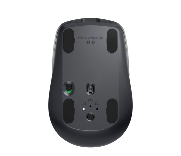 Logitech MX Anywhere 3S Mouse - RF Wireless + Bluetooth, Laser, 8000 DPI, Graphite - Image 8