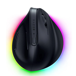 Razer Pro Click V2 Vertical Ergonomic Wireless Mouse RF Wireless+Bluetooth+USB-C, 30000 DPI, Black