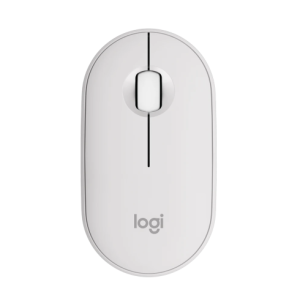 Logitech Pebble 2 M350s Wireless Mouse, RF Wireless + Bluetooth, 4000 DPI, Tonal White