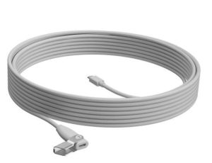 Logitech Rally Mic Pod Extension Cable, 10 m, White Logitech Rally Mic Pod Extension Cable, 10 m, White