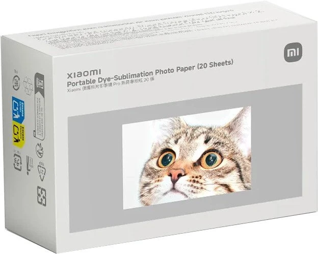 Xiaomi Portable Dye-Sublimation Photo Paper 50x76mm (20 Sheets)