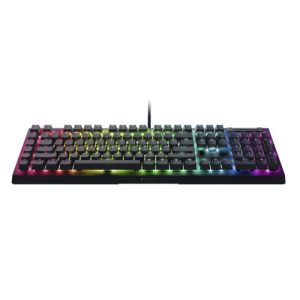 Razer BlackWidow V4 X Wired Gaming Keyboard RGB, Green Clicky Switch, US, Black