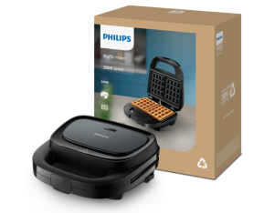 Philips 3000 Series HD2332/90 Waffle maker, 750 W, Black