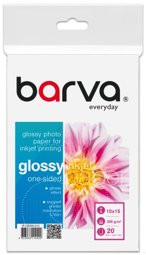 Photo Paper Barva (IP-CE200-215) Everyday Glossy 200 g/m², 10x15 cm, 20 sheets