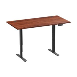 Adjustable Height Table Up Up Bjorn II Black, Table top L Dark Walnut