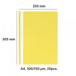 AD Class Report file 100/150 yellow, 25pcs./pack.
