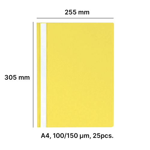 AD Class Report file 100/150 yellow, 25pcs./pack. - Image 2